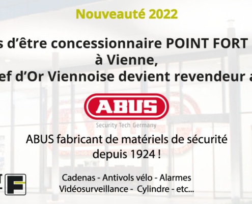 Article : La Clef d'Or Viennoise devient revendeur des produits ABUS